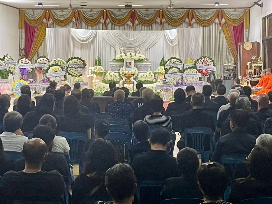เข้าร่วมสวดพระอภิธรรม ครูสมจิตร คชฤทธิ์